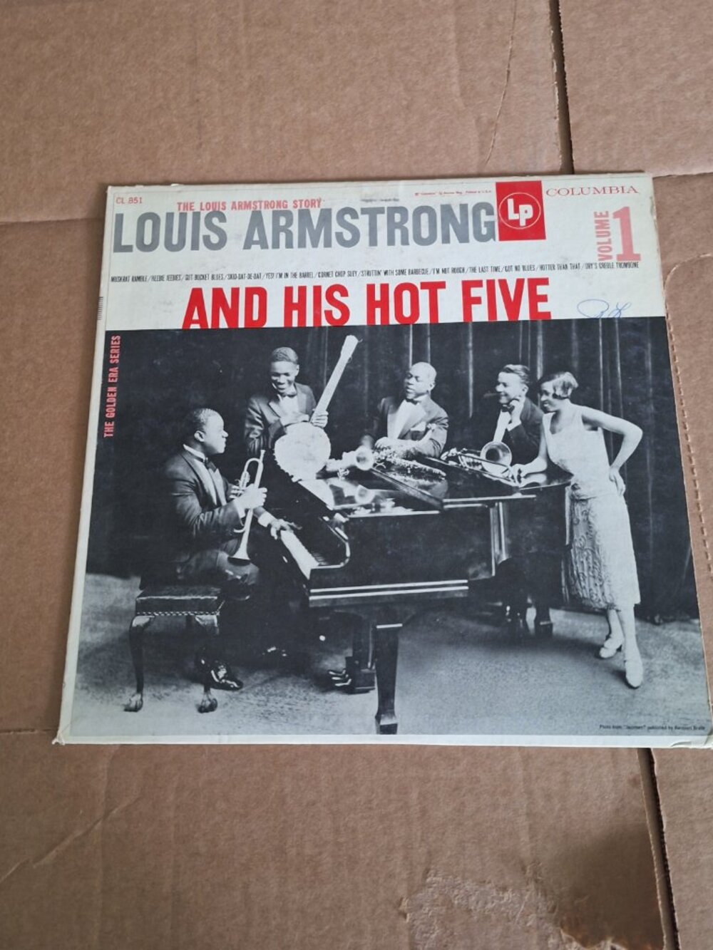 Louis armstrong and his hot five  lp record